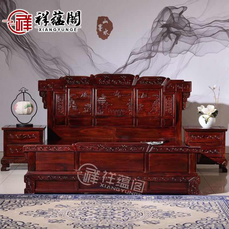 红木家具床图片