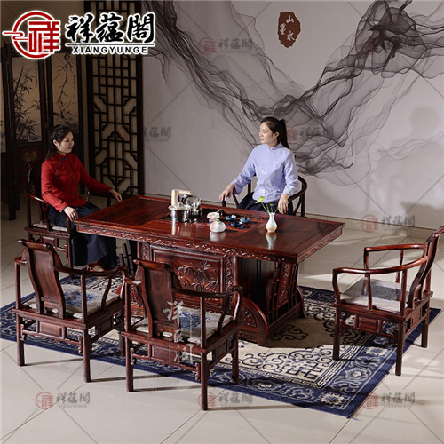 红木茶桌 红木泡茶桌