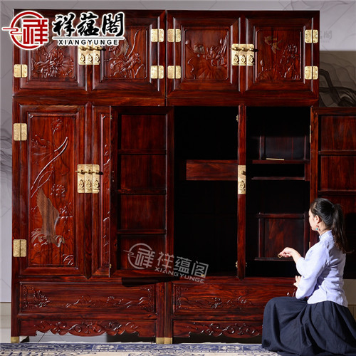 黑酸枝家具 红木顶箱柜家具