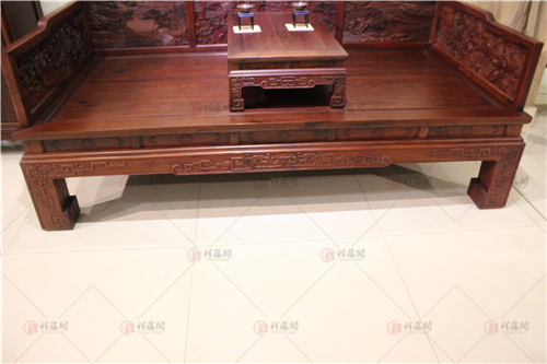 微凹黄檀家具 红木书房罗汉床