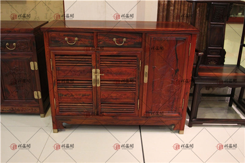 玄关红木家具 进门红木鞋柜