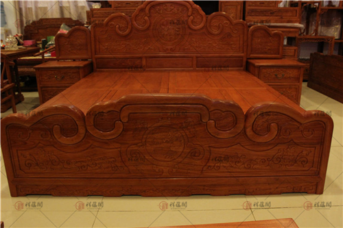 卧室红木家具 经典红木大床