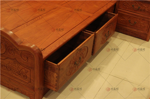 卧室红木家具 经典红木大床