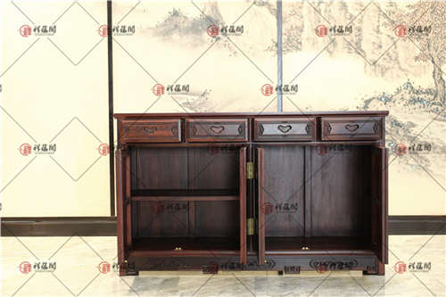 红木餐边柜 红木明式餐边柜