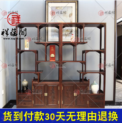 中式古典红木家具博古架价格是多少【图集】